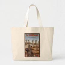 Vatican City Statues Tote Bags