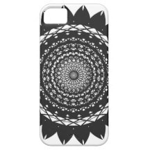 Vector Art "Sunflower" (black) iPhone 5 Covers