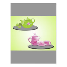 vectorvaco_tea_set_vectors_09112001_large postcard