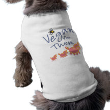 Vegan for Animals Dog Tshirt