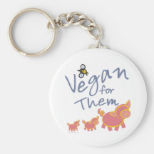 Vegan for Animals Keychain