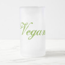 Vegan. Green. Slogan. Custom Mug