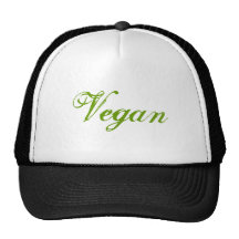 Vegan. Green. Slogan. Custom Trucker Hat