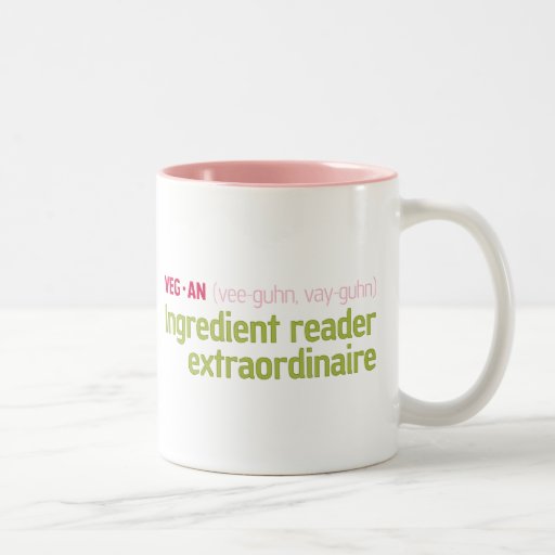 Vegan Ingredient Reader Coffee Mugs