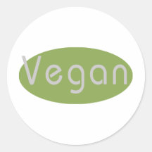 Vegan Round Sticker