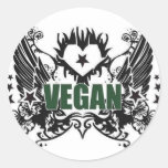 Vegan Round Stickers