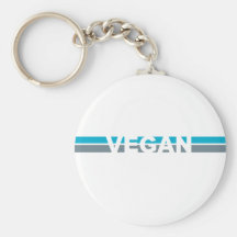 Vegan Stripes Keychain