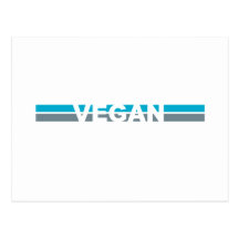 Vegan Stripes Post Cards