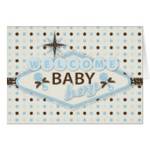Vegas Baby Boy Card