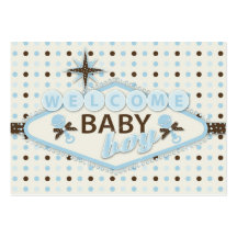 Vegas Baby Boy Reminder Notecard Business Cards