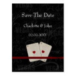vegas save the date announcement postcards