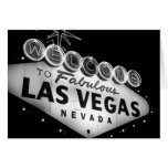 Vegas Sign B&W Cards