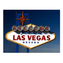 Vegas Sign Dusk Post Cards