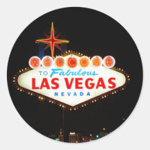 Vegas Sign Lit Up Sticker