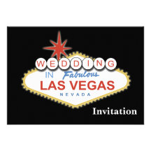 vegas wedding invitation