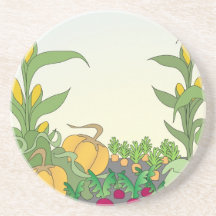 Vegetable Garden Beverage Coasters