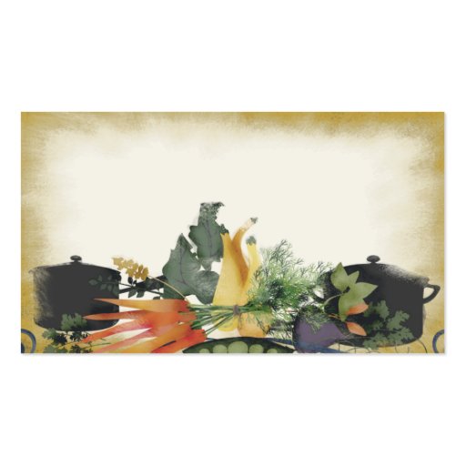 vegetable herb cooking pot business card
