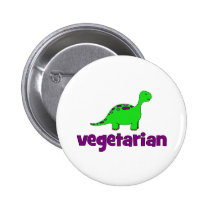 Vegetarian - Dinosaur Design buttons