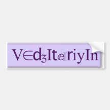 Vegetarian SLP Bumper Stickers