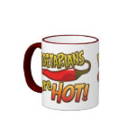 Vegetarians Are Hot Ringer Mug mugs