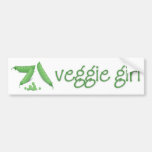 Veggie Girl Bumper Sticker