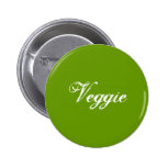 Veggie. Green. Slogan. Pin