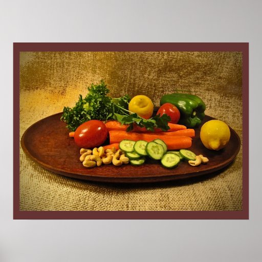 Veggie Salad Plate Print