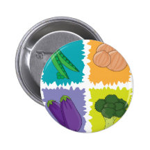 Veggies Pinback Button