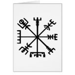 Vegvísir (Viking Compass) Greeting Card