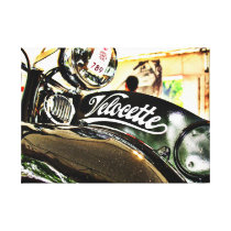 Velocette M Series vintage motorcycle canvas prints