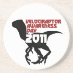 Velociraptor Awareness Day 2011 Beverage Coasters