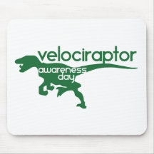 Velociraptor Awareness Day Mousepads