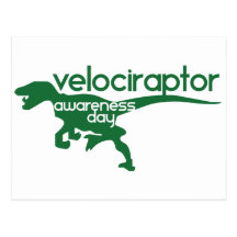 Velociraptor Awareness Day Post Card