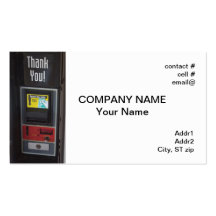 vending machine business card template