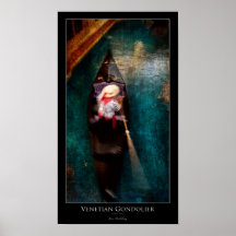 Venetian Gondolier Poster