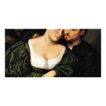 Venetian Lovers By Bordone Paris (Best Quality) Photo Card Template