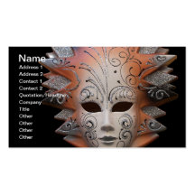 Venetian Masks Business Card