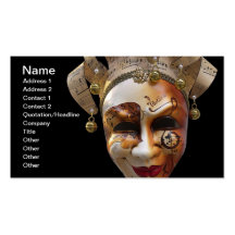 Venetian Masks Business Card