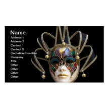 Venetian Masks Business Card