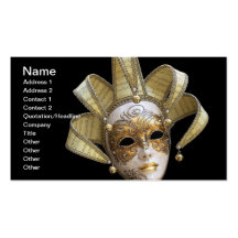 Venetian Masks Business Card