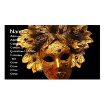 Venetian Masks Business Card