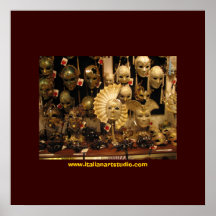 Venetian Masks Print