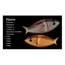 Venetian Murano Glass Fish Business Card