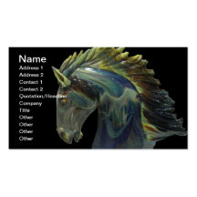 Venetian Murano Glass Horse Business Card