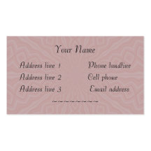 Venetian rose Personal retro name cards Business Card Templates