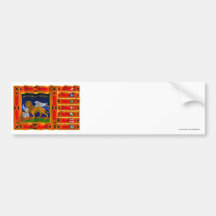 Veneto waving flag bumper sticker