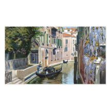 Venezia Venice Italy, Vintage Travel Poster Business Cards