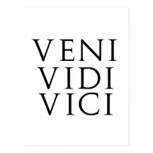 Veni Vidi Vici Postcards