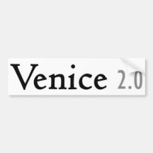 Venice 2.0 logo bumper sticker