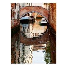 Venice Bridge Postcard